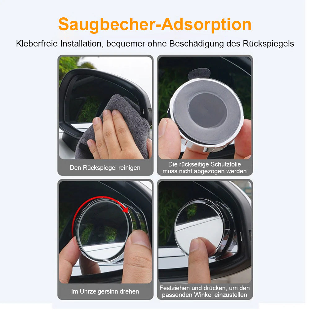 Saugnapf-Auto-Konvex-Blind-Spot-Spiegel (1 Set / 2 Stück)