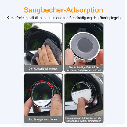 Saugnapf-Auto-Konvex-Blind-Spot-Spiegel (1 Set / 2 Stück)