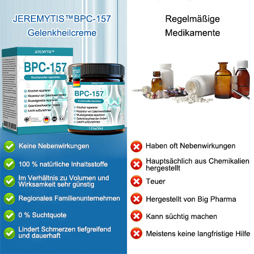 JEREMYTIS™ 𝐁𝐏𝐂-𝟏𝟓𝟕 𝐆𝐞𝐥𝐞𝐧𝐤𝐡𝐞𝐢𝐥𝐬𝐚𝐥𝐛𝐞 🦴 Behandelt Arthritis, Neuropathie, Rheuma, Sportverletzungen und mehr