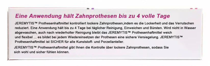 🦷[Offizieller Markenladen] JEREMYTIS™ Thermoplastisches Haftmittel für Zahnprothesen