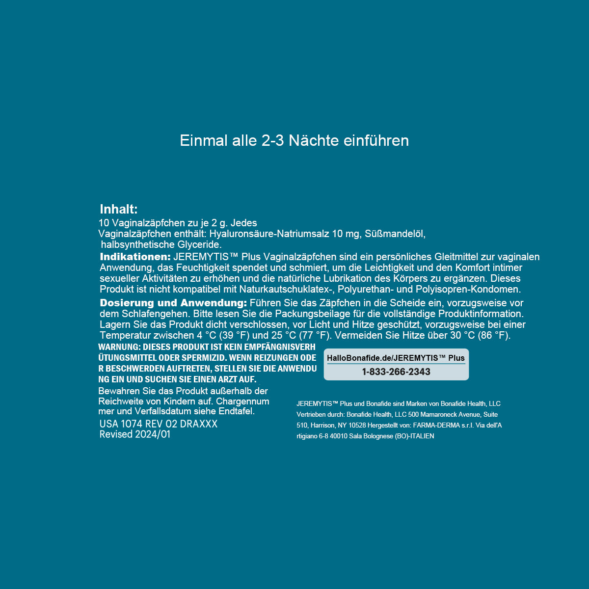 JEREMYTIS™ Plus - Extra starke Linderung bei vaginaler Trockenheit