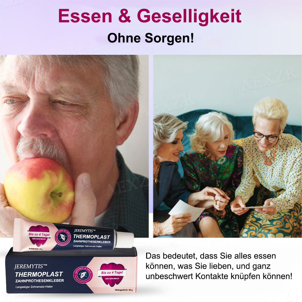 JEREMYTIS™ Thermoplastisches Haftmittel für Zahnprothesen