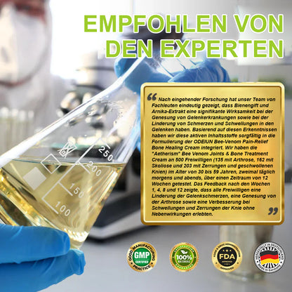 🐝[Offizieller Store] ODEIUN Bienenvenen-Schmerzlindernde Knochenheilungscreme 👨‍⚕️ Genehmigt von der Deutschen Osteopathischen Vereinigung (DGO)