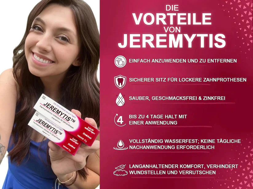 🦷[Offizieller Markenladen] JEREMYTIS™ Thermoplastisches Haftmittel für Zahnprothesen