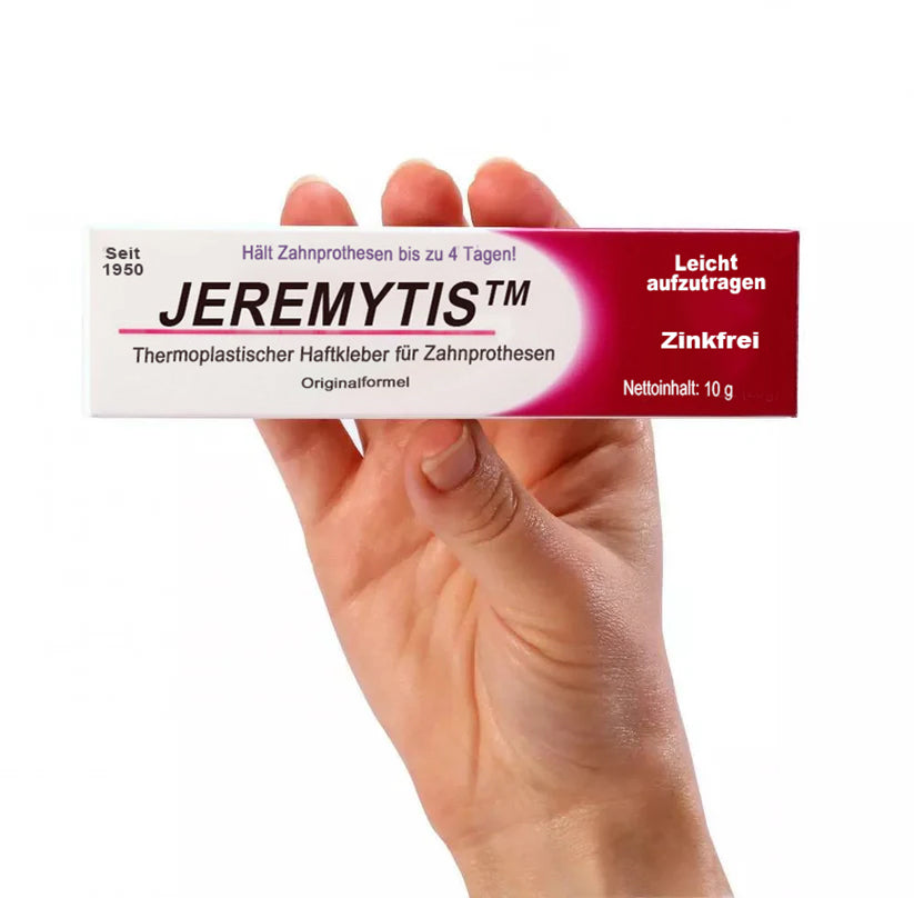 ✨[Offizieller Markenladen] JEREMYTIS™ Thermoplastisches Haftmittel für Zahnprothesen (✨KAUF 2, ERHALTE 1 GRATIS🎁)
